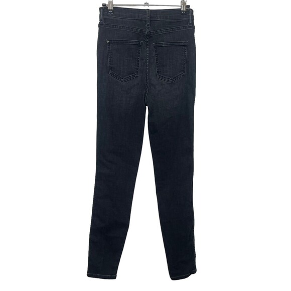 THE GREAT. Super High Rise Skinny Jeans Women’s Size 25 Washed Black Stretch - Picture 5 of 12